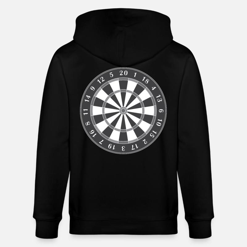 Dartscheibe - Stanley/Stella Unisex Bio-Kapuzenjacke CULTIVATOR  - Schwarz