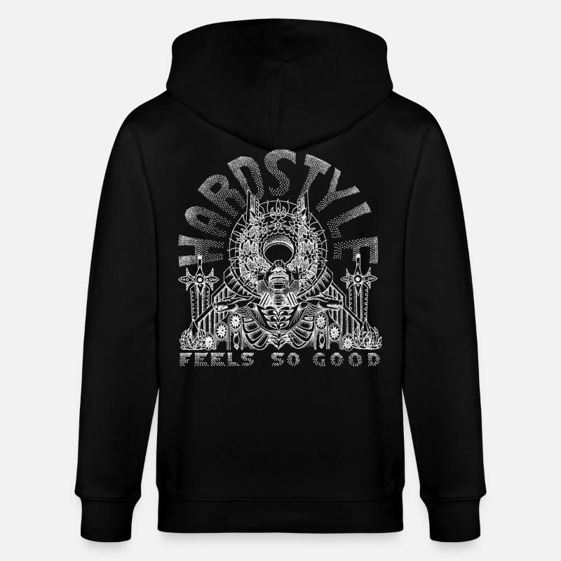 HARDSTYLE feels so good - white - Veste à capuche bio CULTIVATOR Stanley/Stella Unisexe - noir