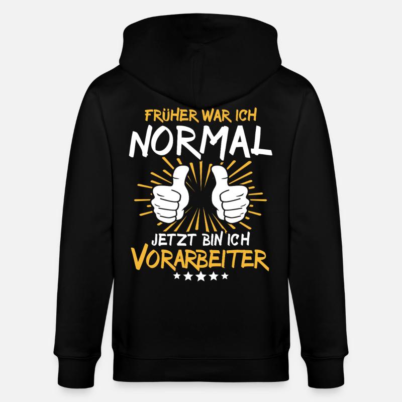 Vorarbeiter Spruch - Stanley/Stella Unisex Bio-Kapuzenjacke CULTIVATOR  - Schwarz
