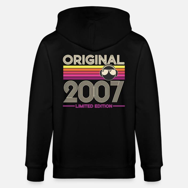 Original 2007 Édition Limitée Retro - Veste à capuche bio CULTIVATOR Stanley/Stella Unisexe - noir