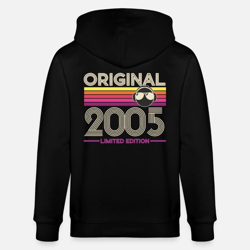 Original 2005 Édition Retro - Veste à capuche bio CULTIVATOR Stanley/Stella Unisexe - noir
