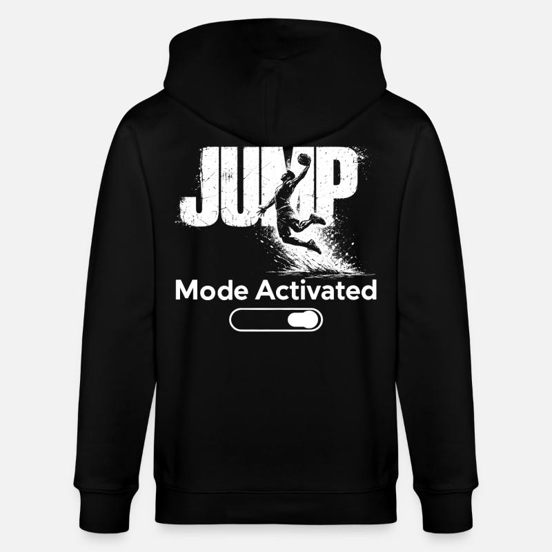 Mode saut, t-shirt activé Basket-dunk - Veste à capuche bio CULTIVATOR Stanley/Stella Unisexe - noir