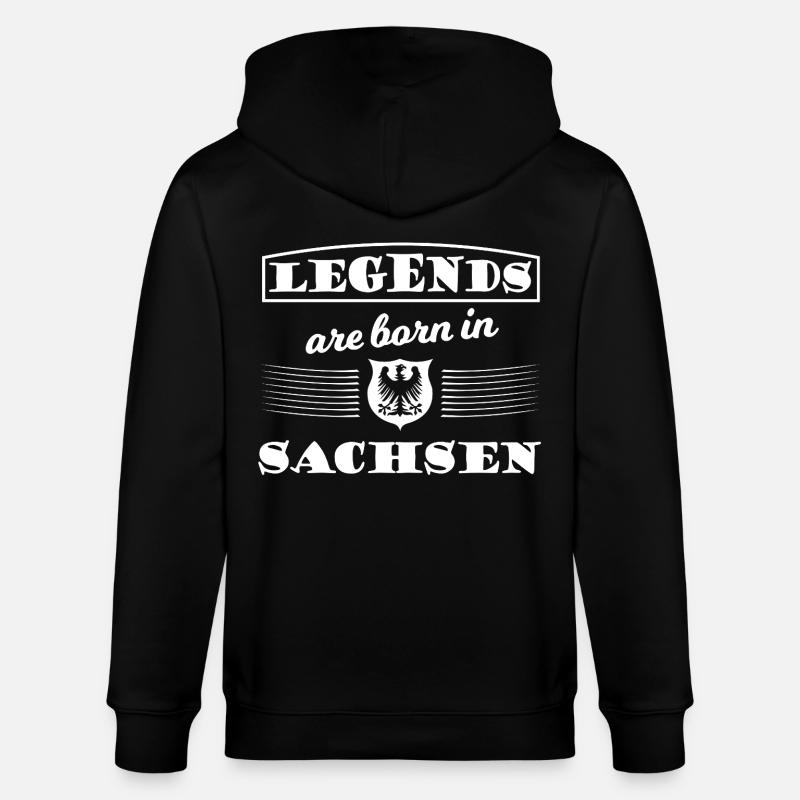 Légendes de Saxe - Veste à capuche bio CULTIVATOR Stanley/Stella Unisexe - noir