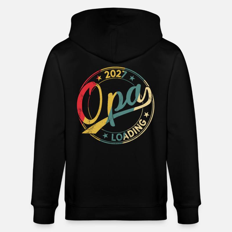 Opa 2027 Loading Werdender Opa 2027 - Stanley/Stella Unisex Bio-Kapuzenjacke CULTIVATOR  - Schwarz