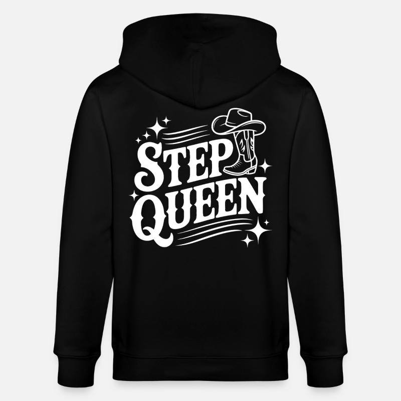 Step Queen Line Dance Cowboystil - Stanley/Stella Unisex Bio-Kapuzenjacke CULTIVATOR  - Schwarz