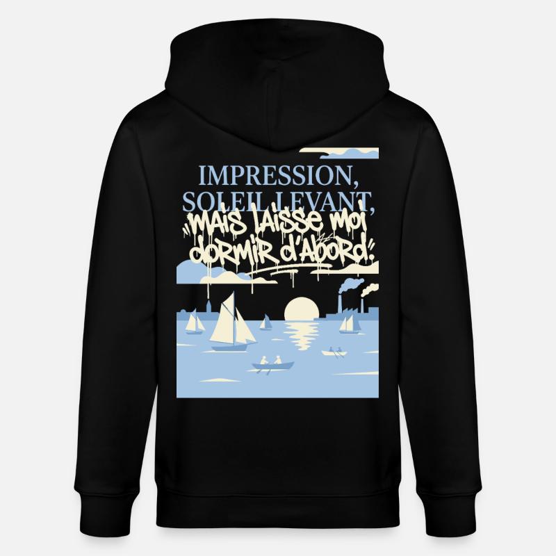 Impression, Sommeil Levant : Art Fatigué - Stanley/Stella Unisex Bio-Kapuzenjacke CULTIVATOR  - Schwarz