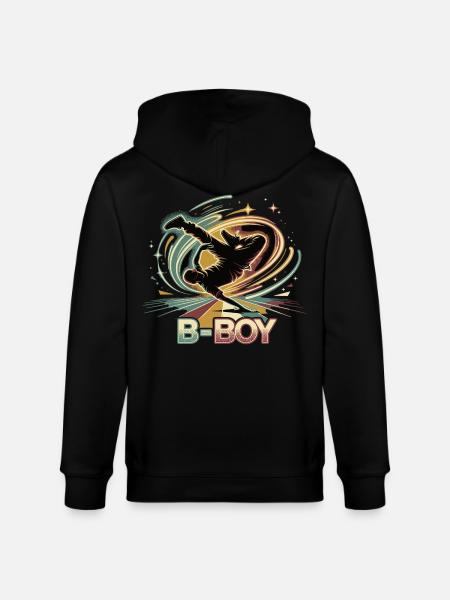 B-Boy Breakdance Hip Hop Dance Streetstyle - Stanley/Stella CULTIVATOR  Unisex Organic Hooded Jacket - black