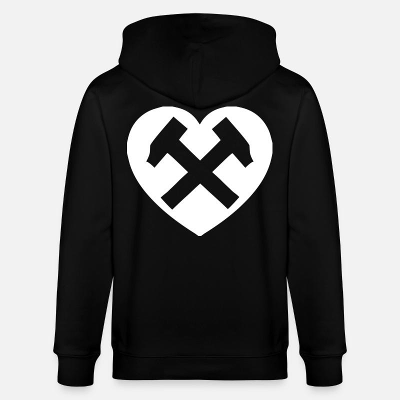 Hearthammer : L’amour dans l’acier - Veste à capuche bio CULTIVATOR Stanley/Stella Unisexe - noir