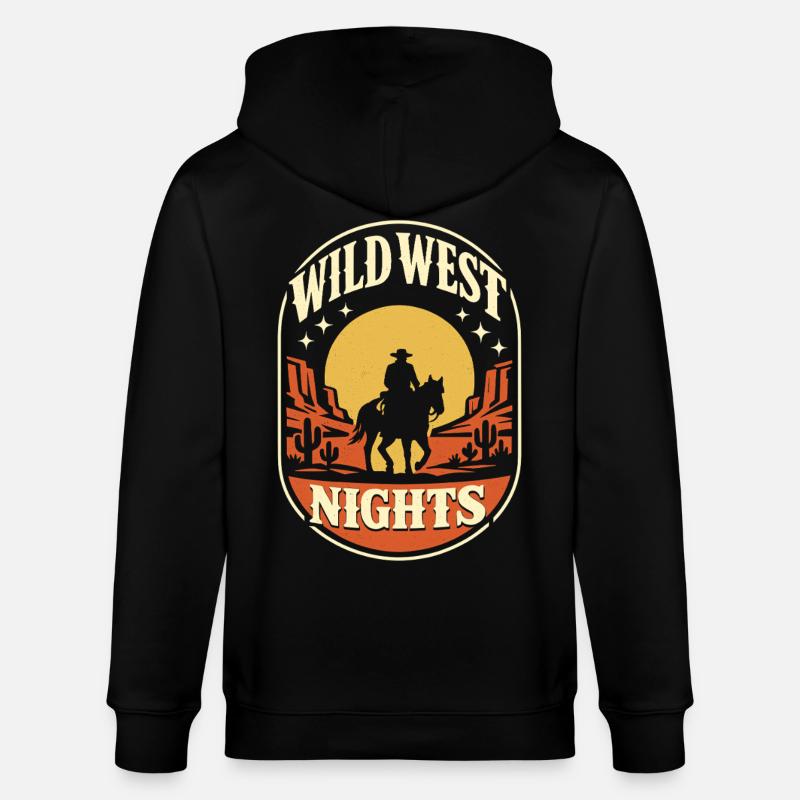 Nuits du Far West - Veste à capuche bio CULTIVATOR Stanley/Stella Unisexe - noir