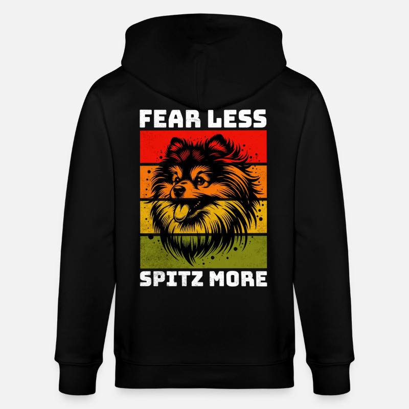 Spitz allemand Spitz Spitz nain - Veste à capuche bio CULTIVATOR Stanley/Stella Unisexe - noir