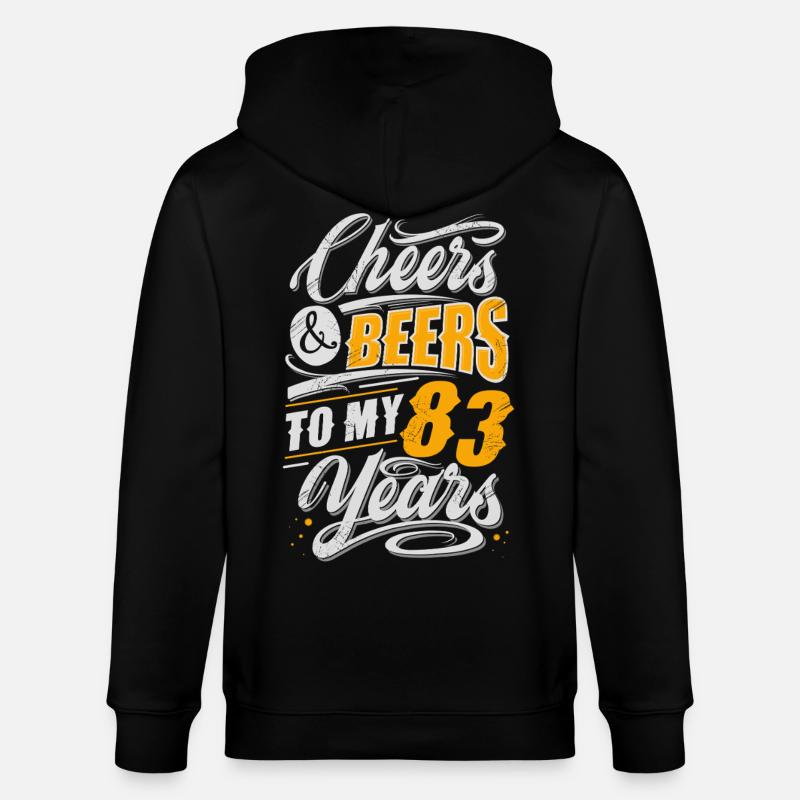 83e anniversaire - Veste à capuche bio CULTIVATOR Stanley/Stella Unisexe - noir