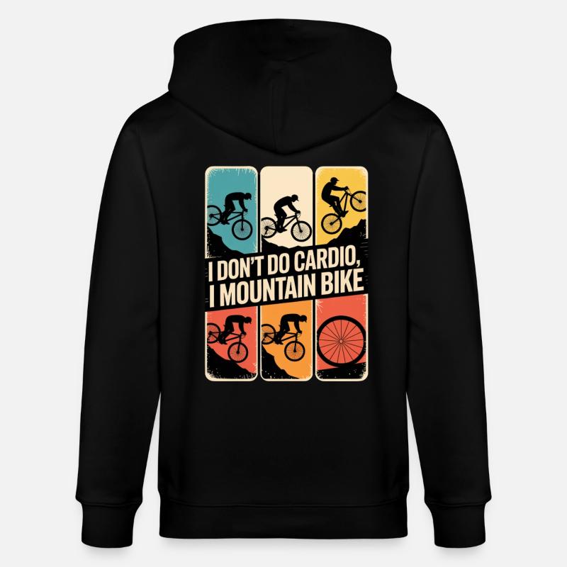 VTT, Descente, Action du cyclisme - Veste à capuche bio CULTIVATOR Stanley/Stella Unisexe - noir