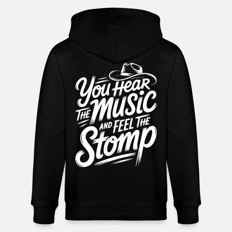 Musique & Stomp - Veste à capuche bio CULTIVATOR Stanley/Stella Unisexe - noir