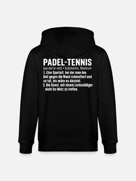 Padel Tennis Lustige Definition - Stanley/Stella Unisex Bio-Kapuzenjacke CULTIVATOR - Schwarz