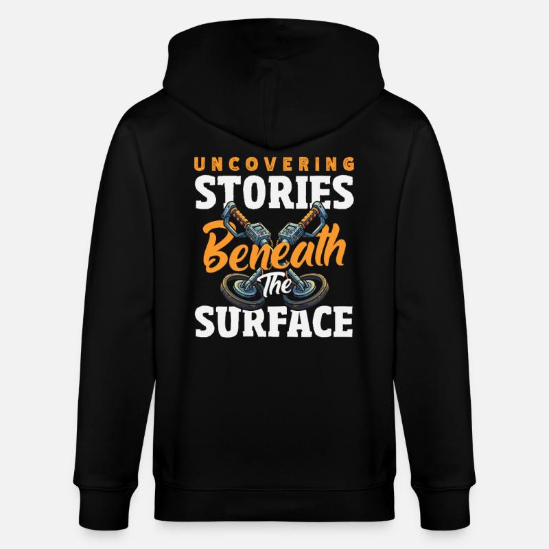 Histoires de découverte Détecteurs de métaux - Veste à capuche bio CULTIVATOR Stanley/Stella Unisexe - noir