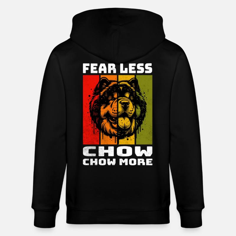Chow Chow Chowchow - Veste à capuche bio CULTIVATOR Stanley/Stella Unisexe - noir