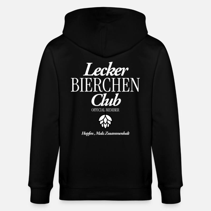 Lecker Bierchen CLub - Stanley/Stella Unisex Bio-Kapuzenjacke CULTIVATOR  - Schwarz