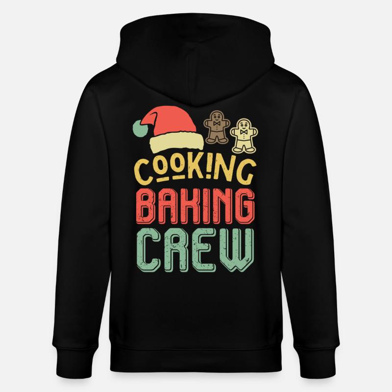 Weihnachts-Backcrew – Cooking Baking Crew - Stanley/Stella Unisex Bio-Kapuzenjacke CULTIVATOR - Schwarz