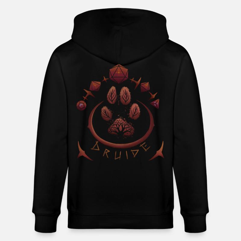 Druide - Veste à capuche bio CULTIVATOR Stanley/Stella Unisexe - noir