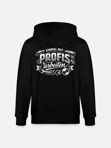 Einmal Mit Profis Arbeiten - Stanley/Stella Unisex Bio-Kapuzenjacke CULTIVATOR - Schwarz