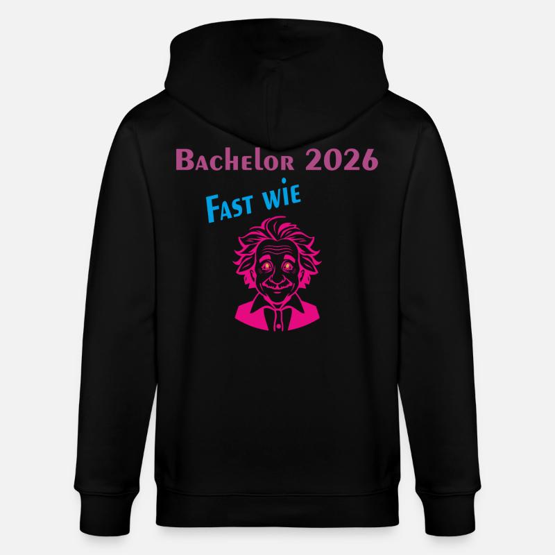 Bachelor 2026: Fast wie Einstein - Stanley/Stella Unisex Bio-Kapuzenjacke CULTIVATOR - Schwarz