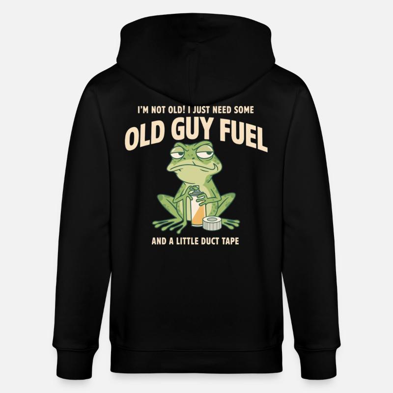 Old Guy Fuel Frog Tee - Veste à capuche bio CULTIVATOR Stanley/Stella Unisexe - noir