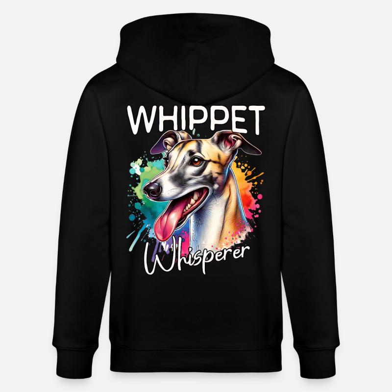 Windhund Flüsterer - Stanley/Stella Unisex Bio-Kapuzenjacke CULTIVATOR - Schwarz