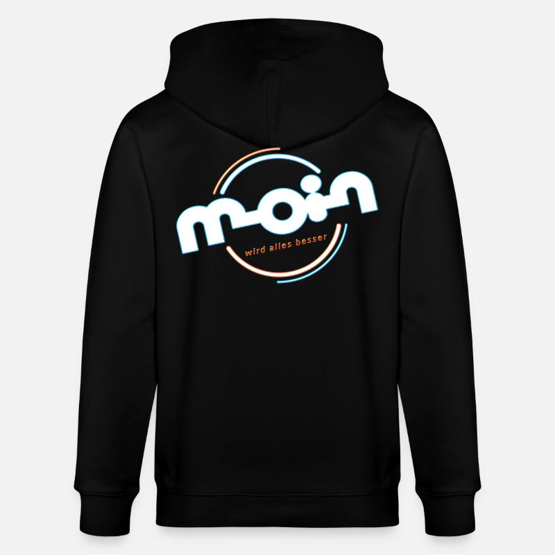 Moin - Stanley/Stella Unisex Bio-Kapuzenjacke CULTIVATOR - Schwarz