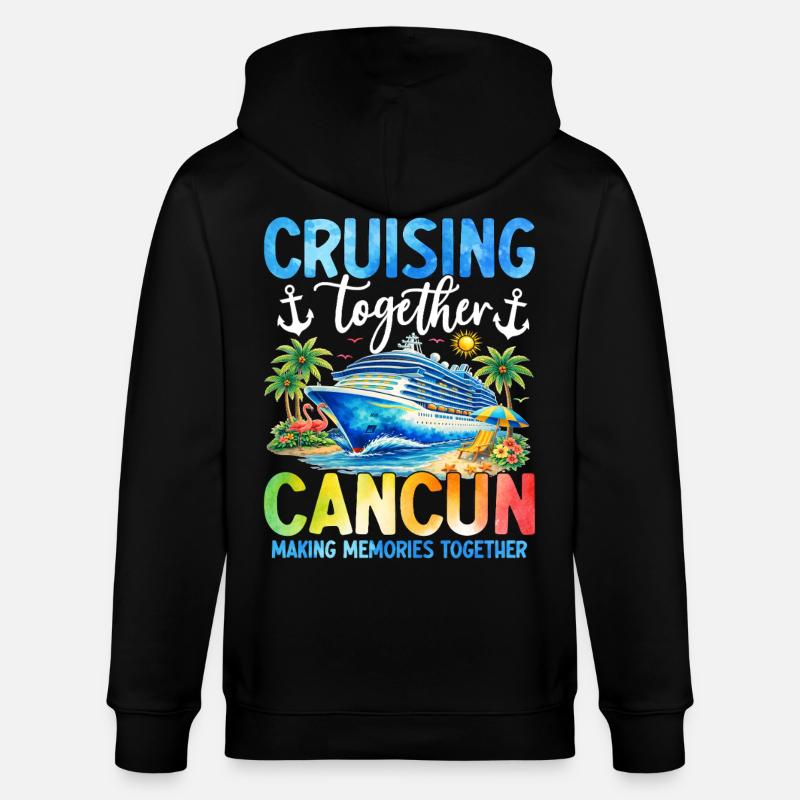 Croisière ensemble à Cancún - Veste à capuche bio CULTIVATOR Stanley/Stella Unisexe - noir
