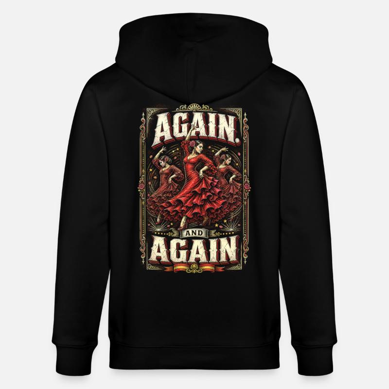 Flamenco Again And Again - Stanley/Stella Unisex Bio-Kapuzenjacke CULTIVATOR - Schwarz