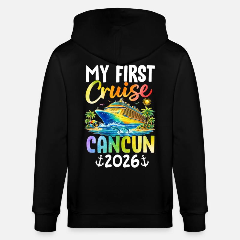 Ma première croisière Cancún 2026 - Veste à capuche bio CULTIVATOR Stanley/Stella Unisexe - noir