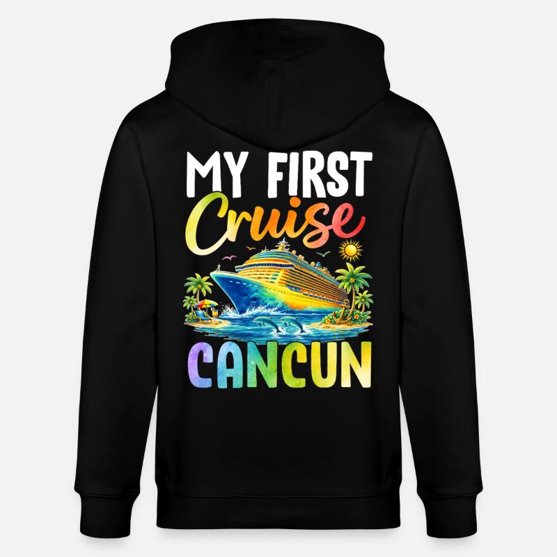 Ma première croisière à Cancún - Veste à capuche bio CULTIVATOR Stanley/Stella Unisexe - noir