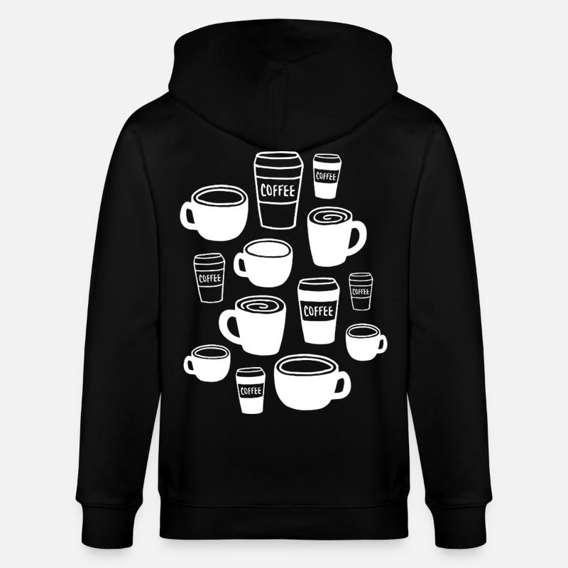 Coffee Kaffeebecher - Stanley/Stella Unisex Bio-Kapuzenjacke CULTIVATOR  - Schwarz