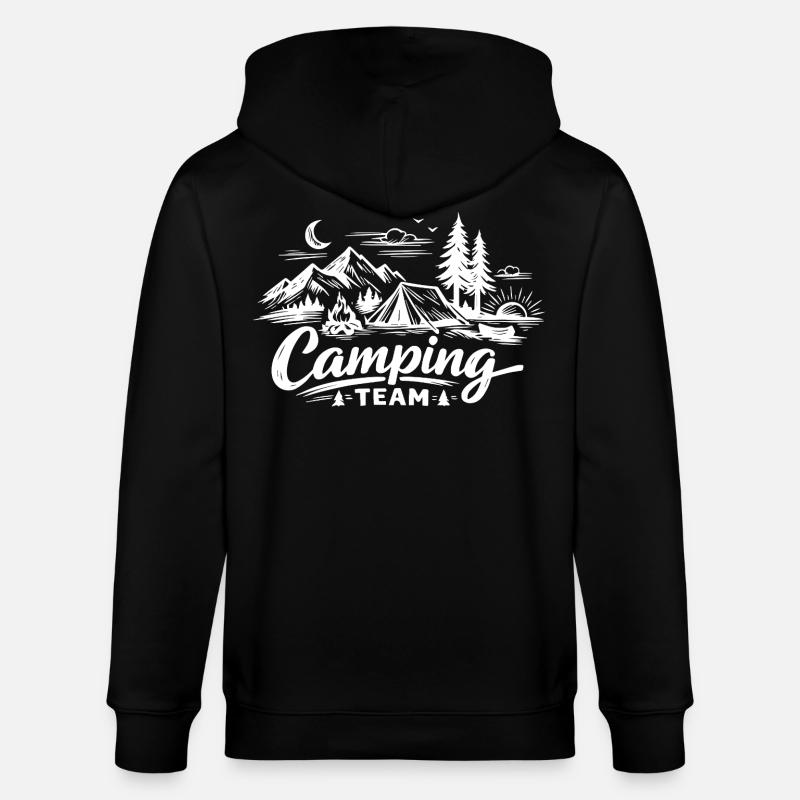 Tente d’équipe de camping - Veste à capuche bio CULTIVATOR Stanley/Stella Unisexe - noir