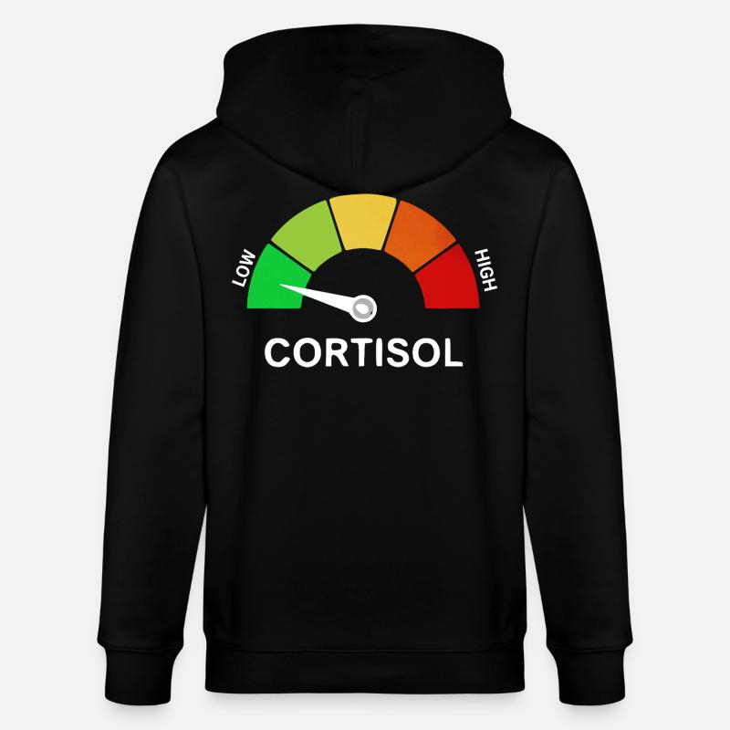 Low Cortisol Scale - Stanley/Stella CULTIVATOR Unisex Organic Hooded Jacket - black