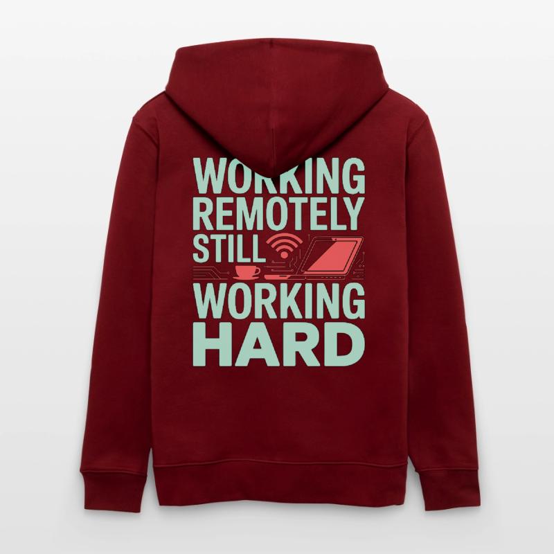 Remote Developer Working Remotely Web Programmer Stanley/Stella Unisex Bio-Kapuzenjacke CULTIVATOR 