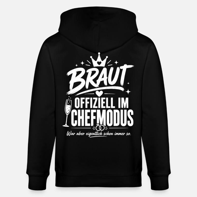 Braut im Chefmodus - Stanley/Stella Unisex Bio-Kapuzenjacke CULTIVATOR - Schwarz