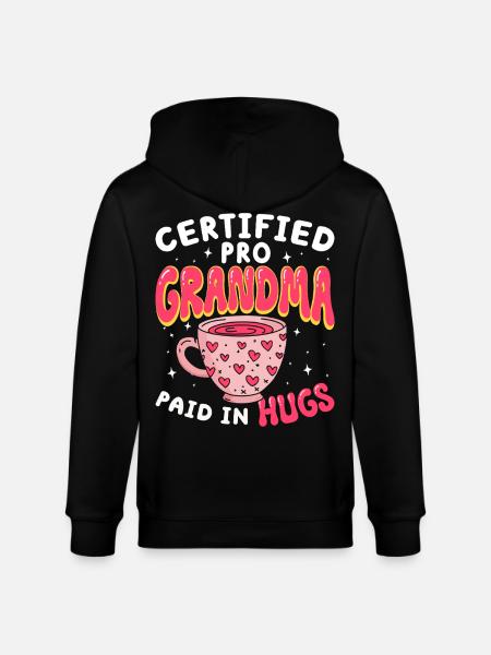 Zertifizierte Profi-Oma Großmutter - Stanley/Stella Unisex Bio-Kapuzenjacke CULTIVATOR - Schwarz