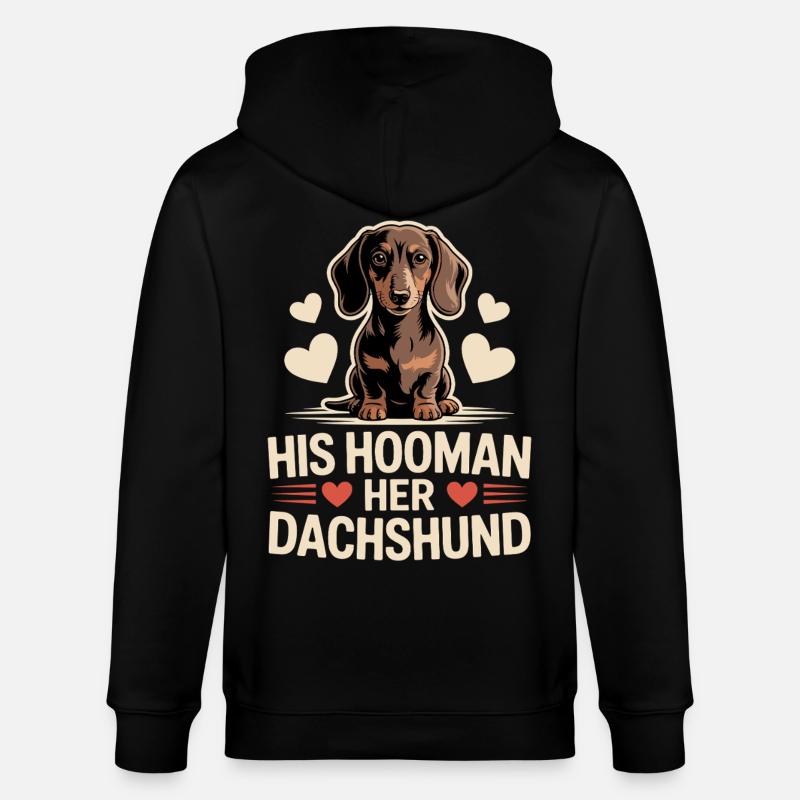 Teckel Hooman - Veste à capuche bio CULTIVATOR Stanley/Stella Unisexe - noir