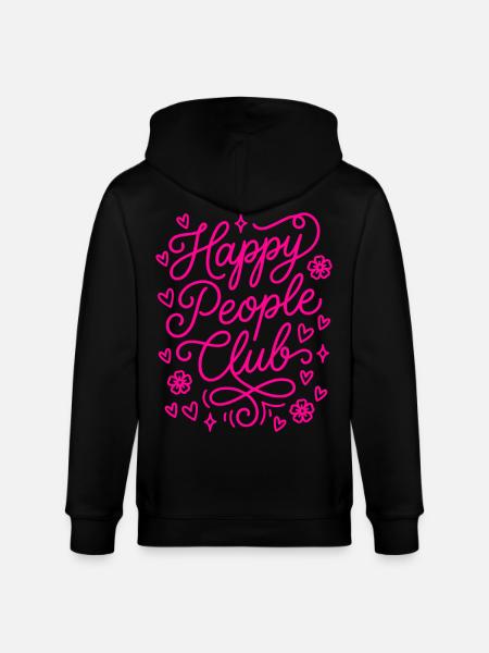 Happy People Club - Stanley/Stella CULTIVATOR  Unisex Organic Hooded Jacket - black