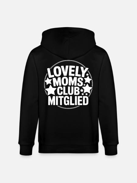 Lieblingsmoms Klub Mitglied - Stanley/Stella Unisex Bio-Kapuzenjacke CULTIVATOR  - Schwarz