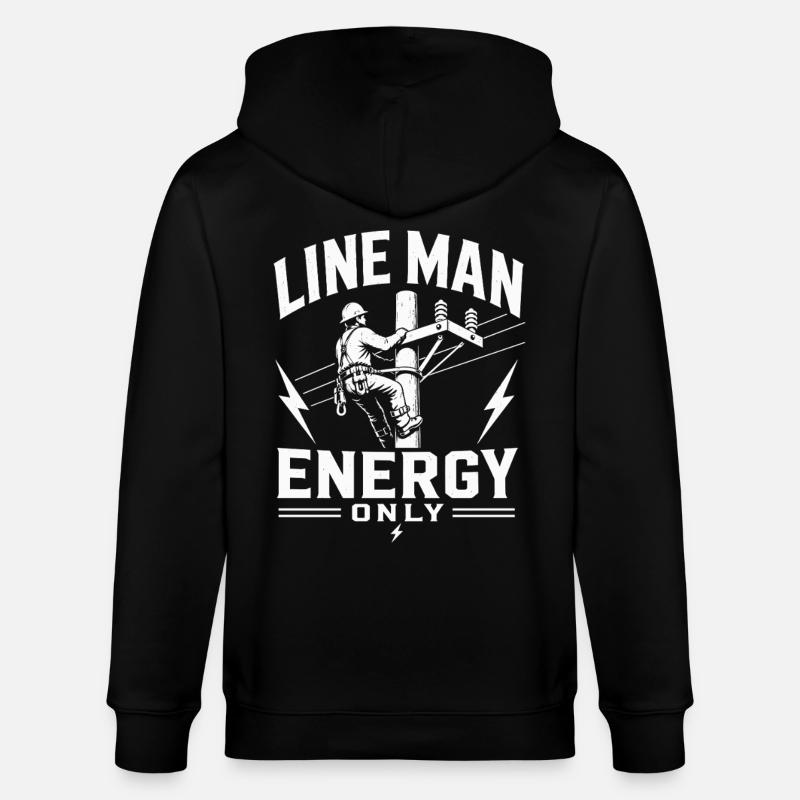 Technik Ingenieur Elektriker Lineman Design - Stanley/Stella Unisex Bio-Kapuzenjacke CULTIVATOR - Schwarz