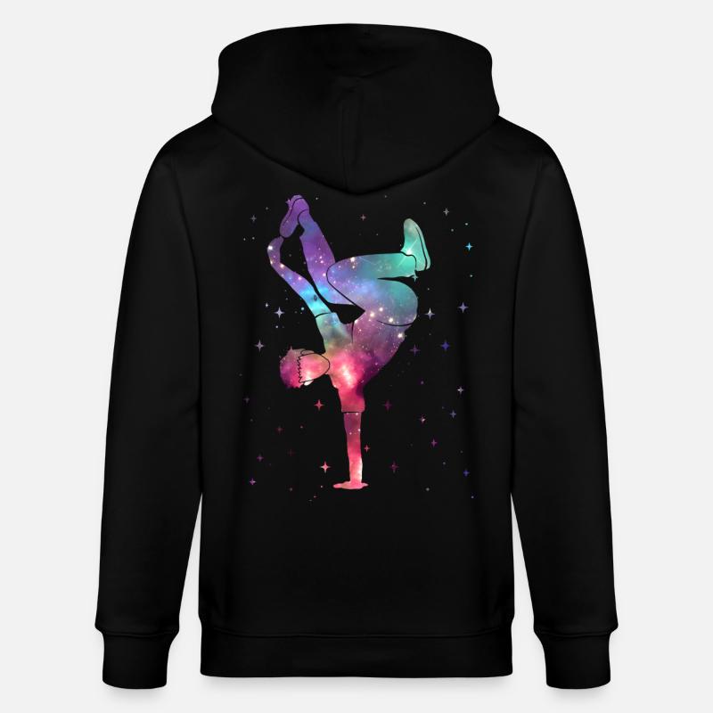 Breakdance Breakdancer Breakdance Breakdance Spatial - Veste à capuche bio CULTIVATOR Stanley/Stella Unisexe - noir