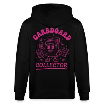 Carbboard Collector Trading Card Binder Fan - Stanley/Stella CULTIVATOR  Unisex Organic Hooded Jacket - black - Back - Anna (173cm)