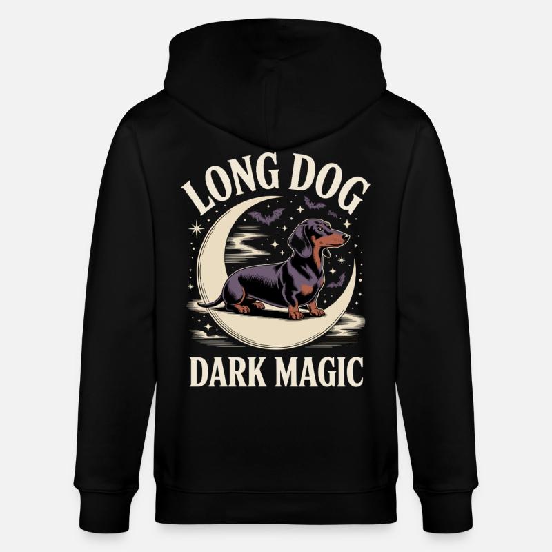 Dark Magic Dackel - Stanley/Stella Unisex Bio-Kapuzenjacke CULTIVATOR  - Schwarz