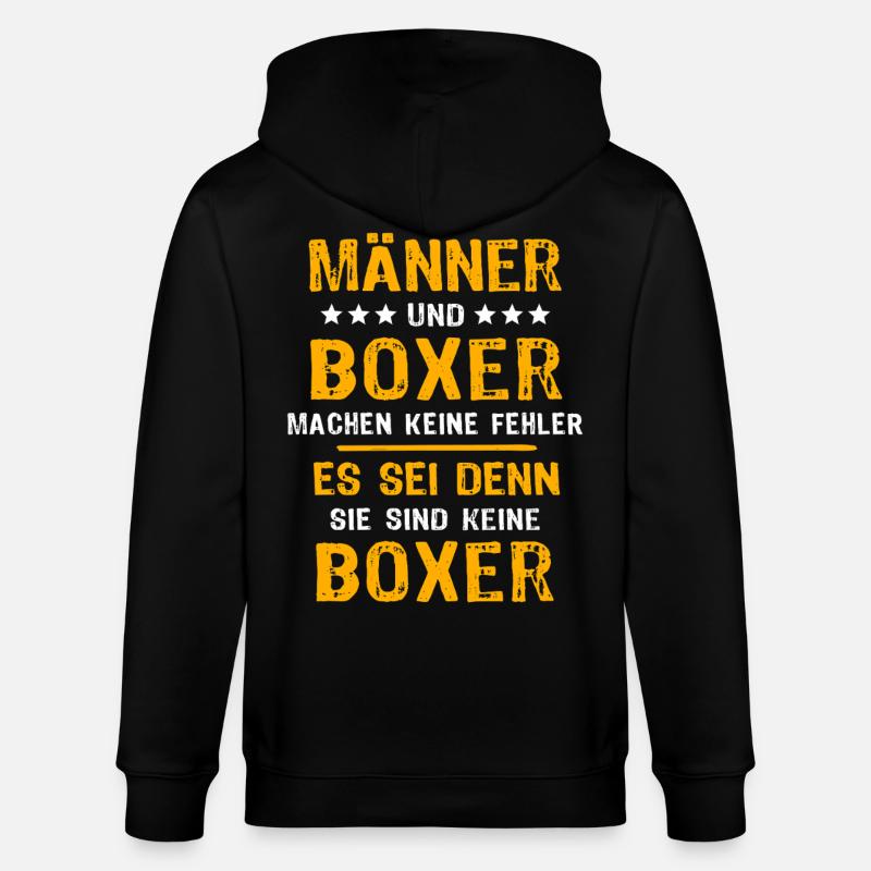 Boxer Boxen - Stanley/Stella Unisex Bio-Kapuzenjacke CULTIVATOR  - Schwarz