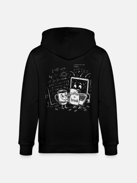 IT-Chaos im Büro: Coffee Break Geschenk - Stanley/Stella Unisex Bio-Kapuzenjacke CULTIVATOR  - Schwarz