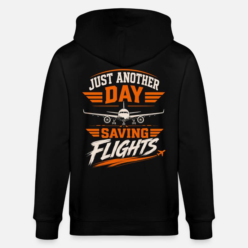 Luftfahrt Technik Wartung Flugzeug Profi - Stanley/Stella Unisex Bio-Kapuzenjacke CULTIVATOR - Schwarz