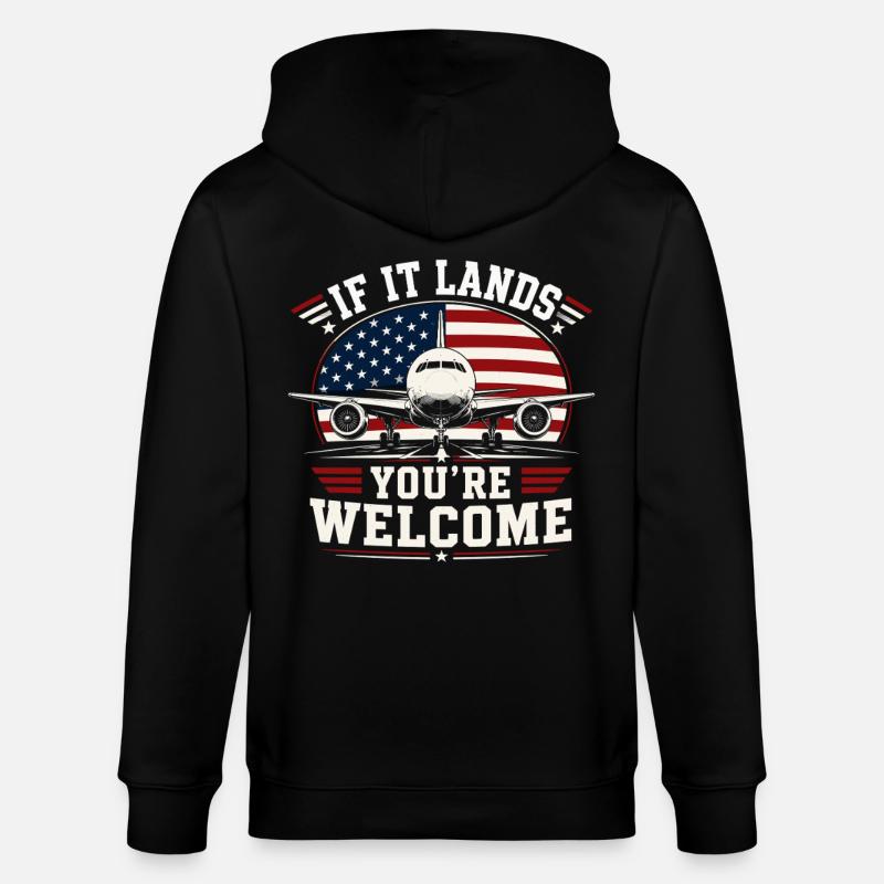 Luftfahrt Techniker Flugzeug Wartung - Stanley/Stella Unisex Bio-Kapuzenjacke CULTIVATOR - Schwarz