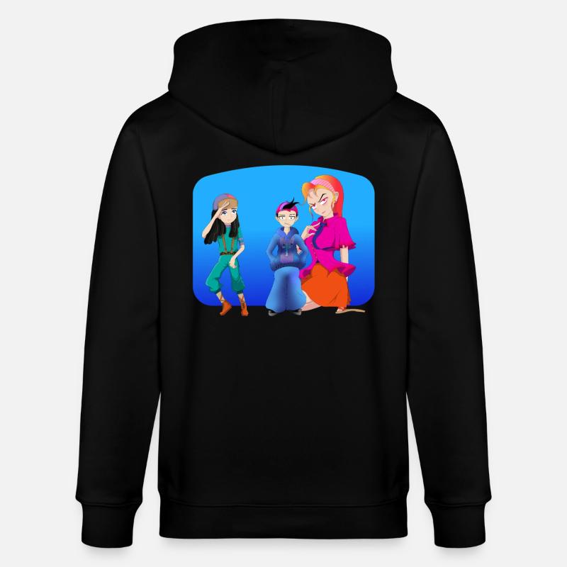 PLAN À TROIS FAMILIAL - Veste à capuche bio CULTIVATOR Stanley/Stella Unisexe - noir